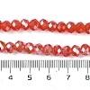Baking Electroplate Glass Beads Strands DGLA-A039-J10mm-B01-4