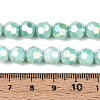 Anti-Tarnish Electroplate Glass Beads Strands EGLA-T021-8mm-15-11-4