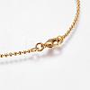 Eco-Friendly Rack Plating Brass Chain Necklaces MAK-G002-06G-C-FF-4
