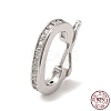 Rhodium Plated 925 Sterling Silver Twister Clasps LS-STER-E056-026P-A-1