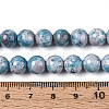 Dyed Synthetic Fossil Beads Strands G-T139-8mm-66G-5