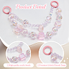 2Pcs Bowknot Heart Plastic Pendant Decorations DIY-BBC0002-28A-7
