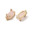 Faceted Natural Rose Quartz Pendants KK-Z137-14G-01-2