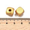 Spray Painted Wooden Beads WOOD-P021-01C-M-4
