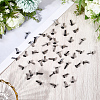 300Pcs Flat Round Iron Brads IFIN-CP0001-08-7