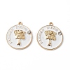 Alloy Rhinestone Pendants ENAM-P246-04G-01-2