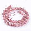 Natural White Jade Bead Strands X-G-R166-10mm-25-2