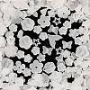 Frosted Transparent Acrylic Beads OACR-U006-03A-1