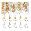 200Pcs 10 Styles Brass Bead Tips FIND-PH0020-84-7