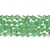 Transparent Electroplate Glass Beads Strands EGLA-A039-T2mm-B24-1