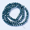Electroplate Glass Beads Strands EGLA-A034-P8mm-A14-2