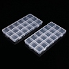 Transparent Plastic Bead Containers CON-YW0001-62G-1