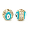 Brass Micro Pave Cubic Zirconia Charms ZIRC-A019-16G-B03-1