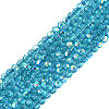 Transparent Glass Beads Strands EGLA-N028-01A-A05-1