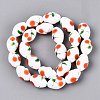 Frosted Handmade Lampwork Beads Strands LAMP-N037-03F-2
