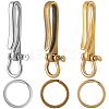 9Pcs 9 Styles Alloy & Brass D-Ring Anchor Shackle Clasps KK-SC0006-36-7
