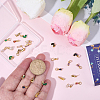 30Pcs 3 Styles Brass Micro Pave Cubic Zirconia Charms ZIRC-SC0001-39-3