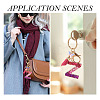 Alloy Resin Butterfly Keychains KEYC-TADJ0002-02G-Z-7