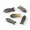 Fish Black Lip Shell Charms SHEL-R009-20-1
