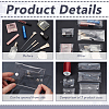 5Pcs 5 Styles Rectangle Transparent PVC Cosmetic Pouches AJEW-FG0004-33-4