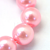 Baking Paint Pearlized Glass Pearl Round Bead Strands HY-Q003-4mm-53-3