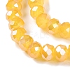 Baking Electroplate Glass Beads Strands DGLA-A039-J8mm-B13-3