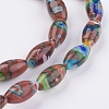 Handmade Millefiori Glass Beads Strands G-F552-03-3