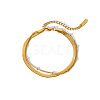 Double Layer Stainless Steel Snake Chain Anklets WG0E2ED-01-5