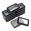 Tinplate Storage Box with Clear Window CON-WH0099-23EB-1