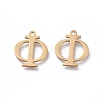 304 Stainless Steel Charms STAS-K215-09G-2