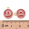 Golden Plated Alloy Enamel Charms X-ENAM-S118-08D-3