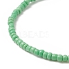 Glass Seed & Plastic Pearl Beaded Stretch Bracelet for Women BJEW-JB09226-6