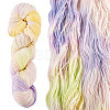 1 Skein 80% Wool 20% Acrylic Fiber Rainbow Segment Dyed Yarn OCOR-TA0003-02E-1