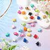 30Pcs 15 Colors Baking Paint Opaque Acrylic Beads ACRP-TA0001-05-5