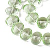 Transparent Electroplate Glass Beads Strands EGLA-N012-06C-3