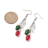 3Pcs Glass Beads Dangle Earrings EJEW-TA00456-3