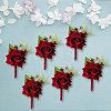 Silk Brooch LS-AJEW-WH0240-16-6