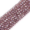Electroplate Glass Beads Strands EGLA-A044-T2mm-A07-1