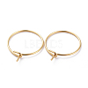 316 Surgical Stainless Steel Hoop Earring Findings STAS-J025-01D-G-A-1