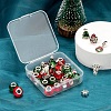 36Pcs 8 Style Christmas Themed European Style Alloy & Glass Beads Sets DIY-LS0003-11-6