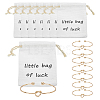 8Pcs Iron Heart Open Cuff Bangle for Women BJEW-WR0001-04A-1