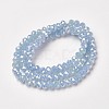 Electroplate Glass Beads Strands EGLA-A034-J4mm-T04-2