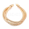 Iron Round Snake Chains BJEW-G741-02KCG-4
