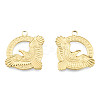 Ion Plating(IP) 201 Stainless Steel Pendants STAS-N098-268LG-1