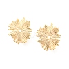 Rack Plating Brass Stud Earring Findings X-KK-M261-50G-1