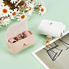 2Pcs 2 Colors PU Leather Pet Collar Couple Ring Boxes AJEW-DR0001-23-3