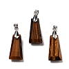 Natural Tiger Eye Faceted Pendants G-F774-02E-1