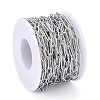Tarnish Resistant 304 Stainless Steel Paperclip Chains CHS-F011-03B-P-4