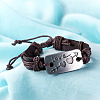 Unisex Trendy Leather Cord Bracelets BJEW-BB15581-B-8