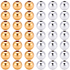 200Pcs 2 Colors Brass Spacer Beads KK-BBC0023-58D-7